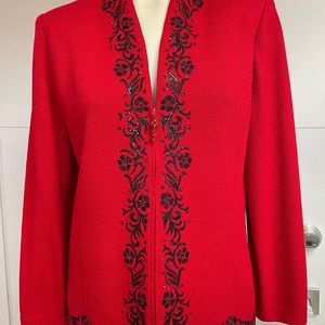 St.Johns Knits Red Evening Jacket